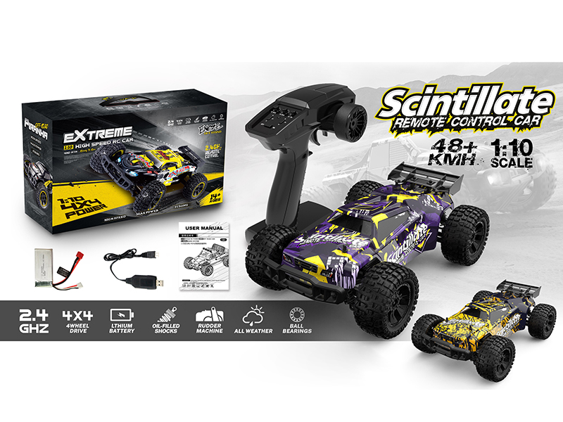 2.4G 1:10 Remote Control 4WD High-Speed Off-Road Truck