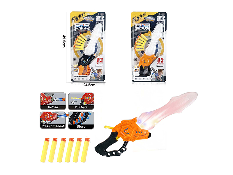 Sword Soft Bullet Gun With Light And Sound