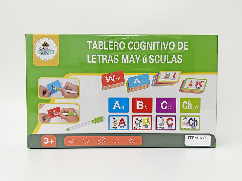 Wooden Handwritten Spanish Letter Cognitive Board