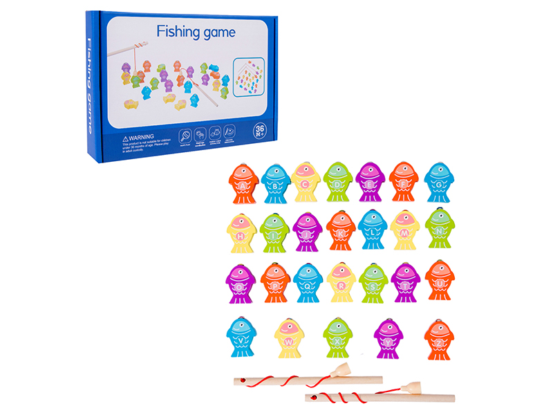 Wooden Magnetic Fishing Game