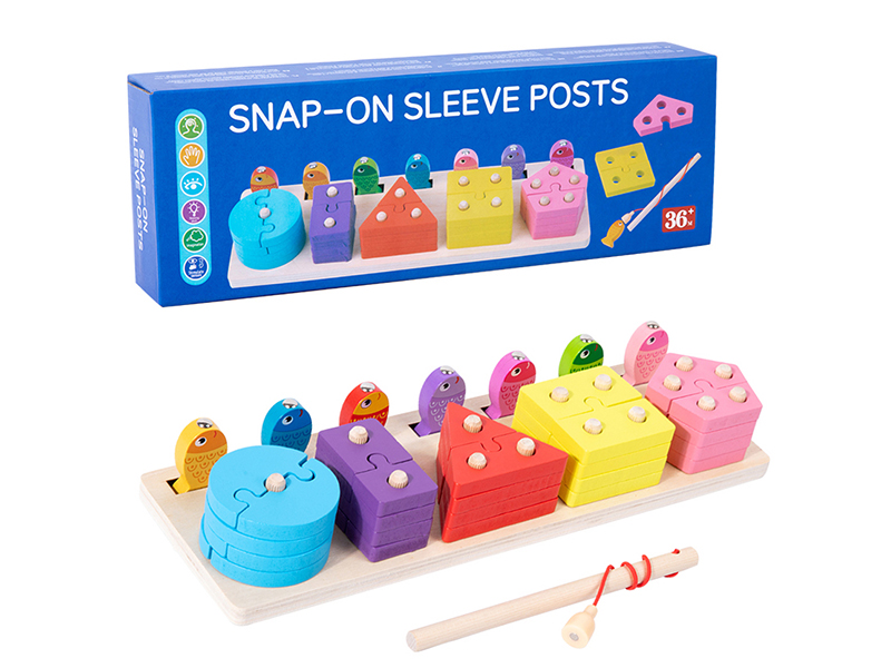 Wooden Fishing & Shape Matching Toy