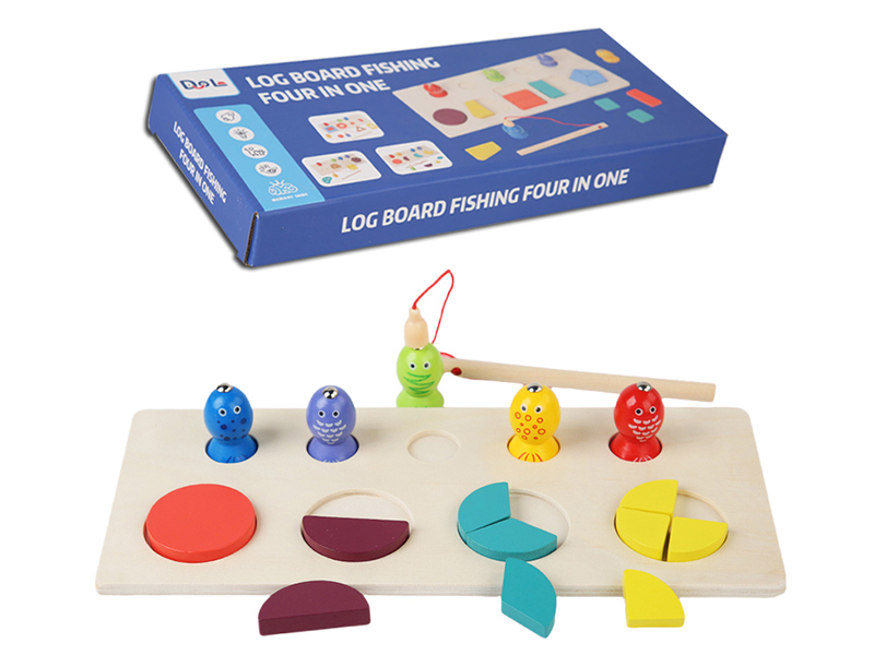 Wooden Fishing Shape Matching Board