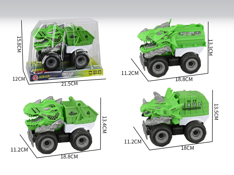 Large Friction Dinosaur Sanitation Vehicle