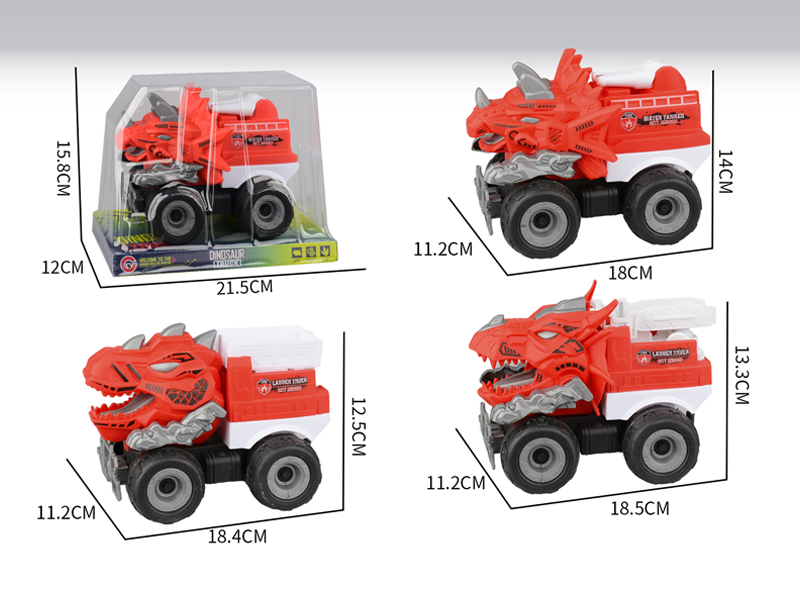 Large Friction Dinosaur Fire Engine