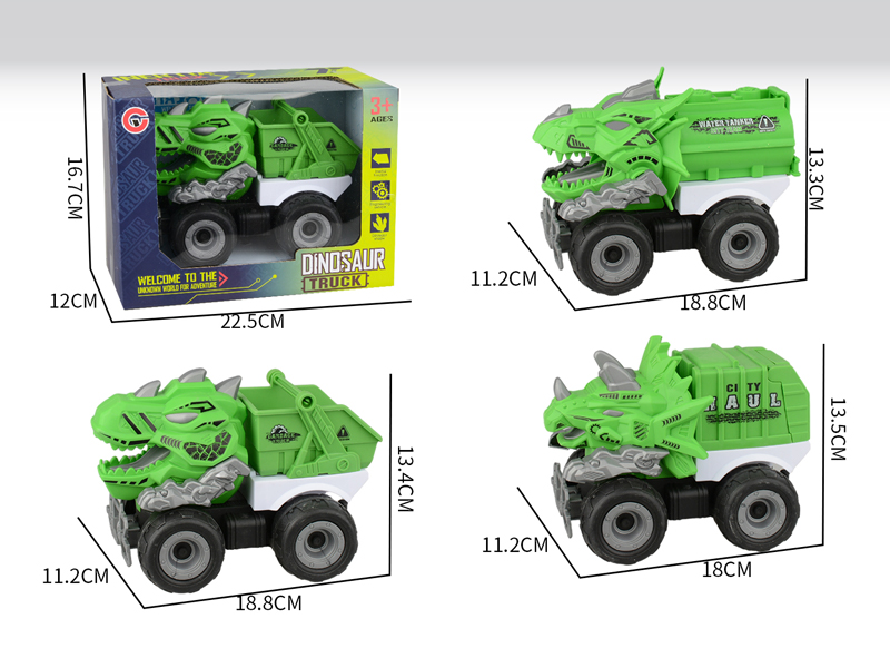 Large Friction Dinosaur Sanitation Vehicle