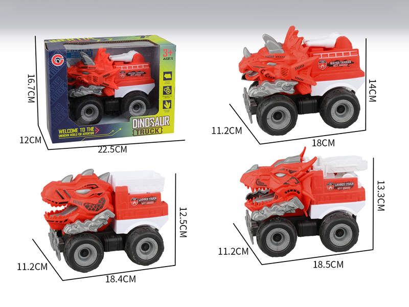 Large Friction Dinosaur Fire Engine