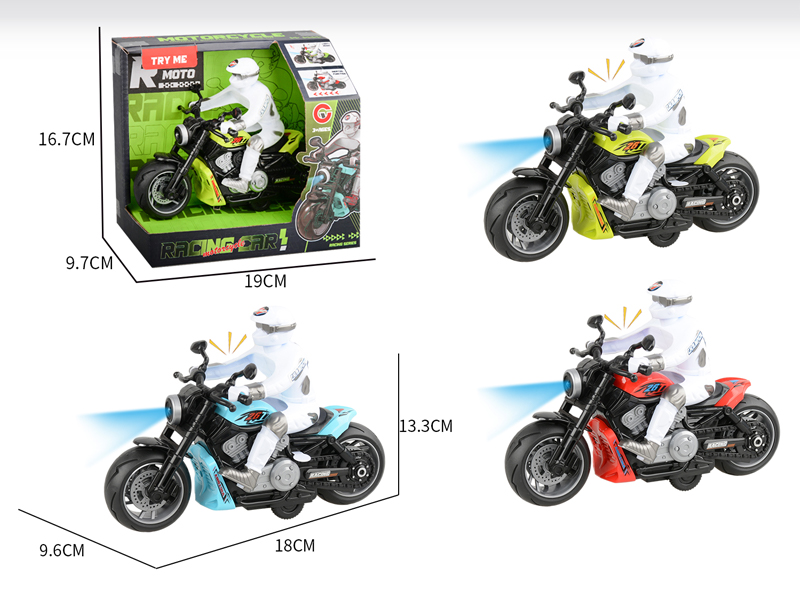 Medium Friction Motorcycle Racing Car With Light And Sound