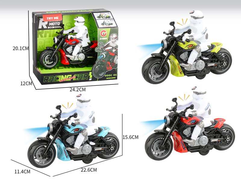 Large Friction Motorcycle Racing Car With Light And Sound