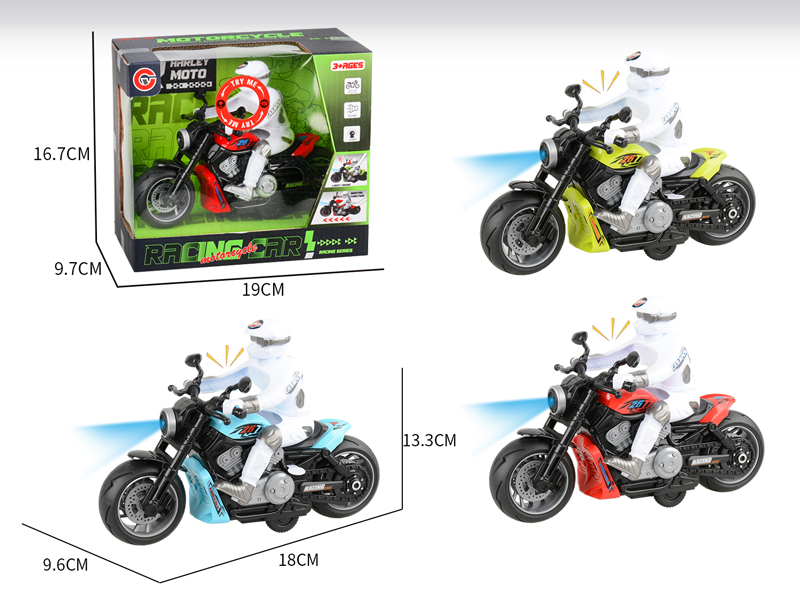 Medium Friction Motorcycle Racing Car With Light And Sound