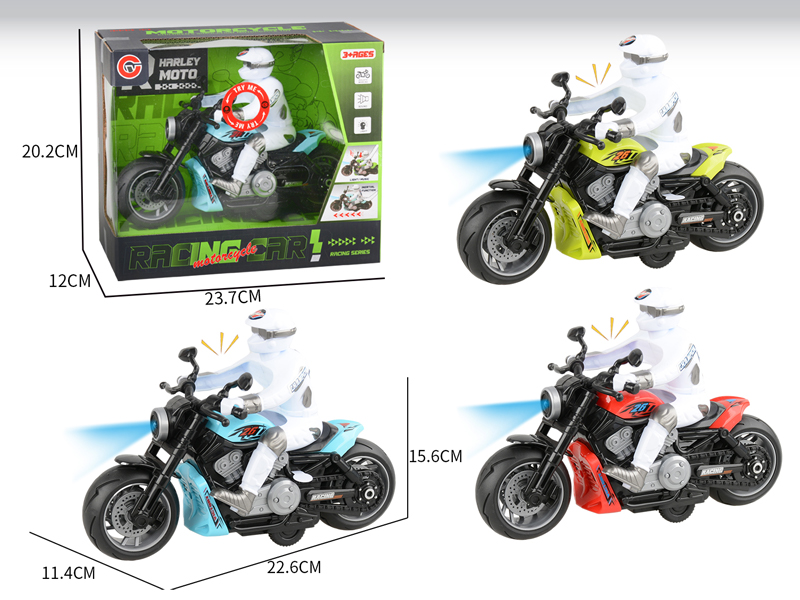 Large Friction Motorcycle Racing Car With Light And Sound