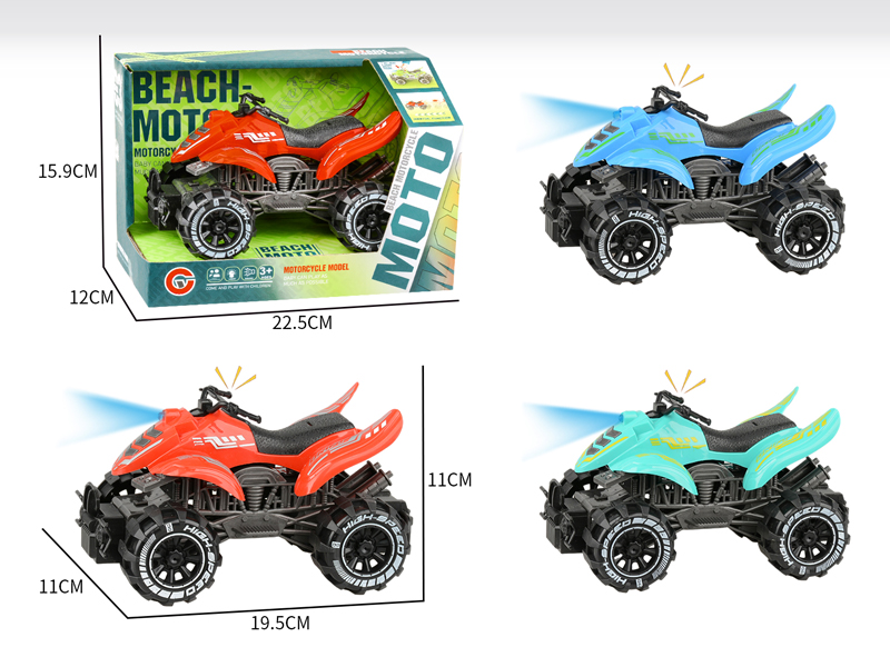 Large Friction Beach Motorcycle With Light And Sound