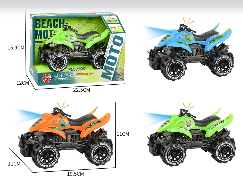 Large Friction Beach Motorcycle With Light And Sound