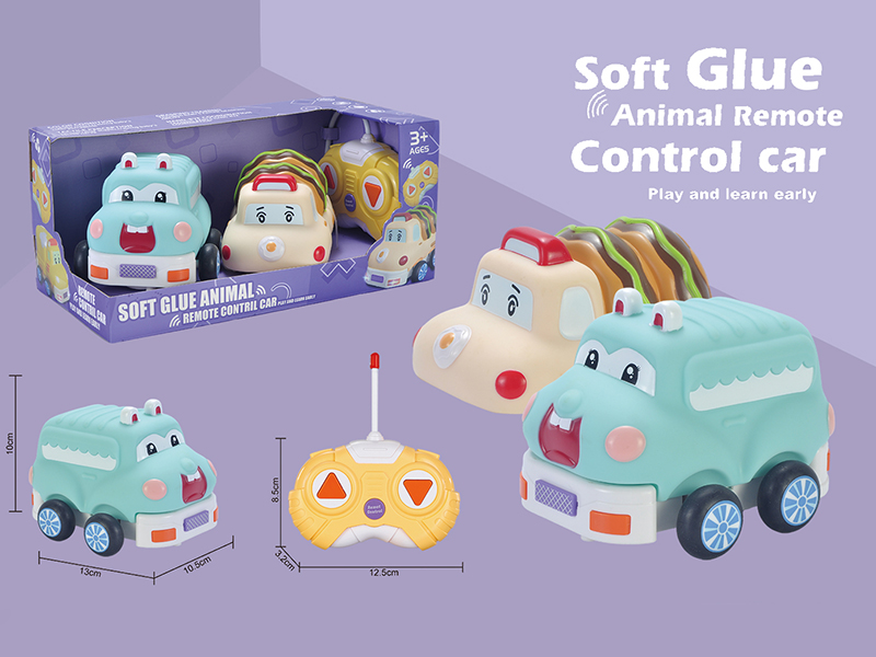 2-Channel Remote Control Vinyl Burger Truck + Rabbit Bus(With Lights And Music)
