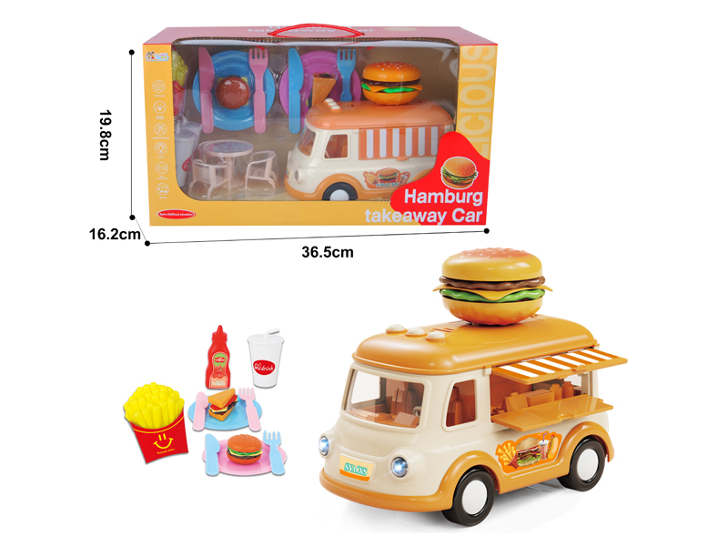 Friction Music Burger Car