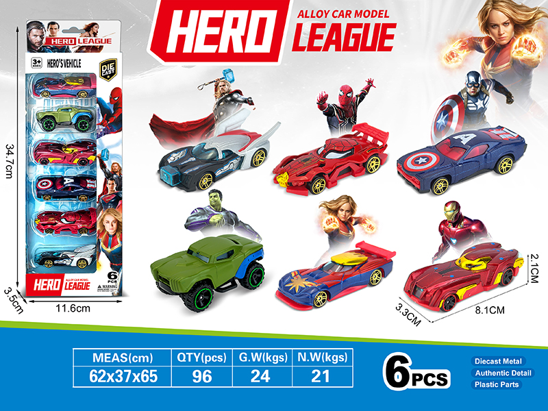 Avengers Alloy Cars