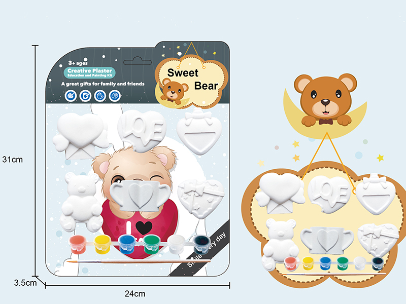 Creative Plaster DIY Painting Set - Sweet Bear