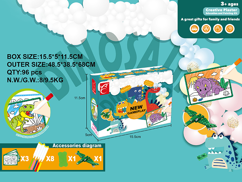 Painting Cards DIY Building Blocks Set - Pterosaur