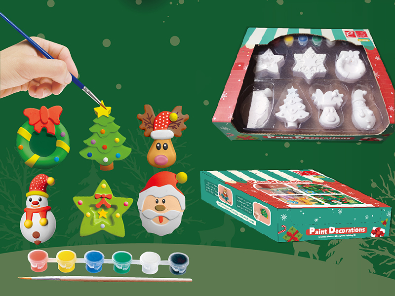 Creative Plaster DIY Painting Set - Christmas(6PCS)