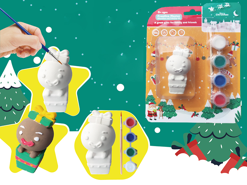 Creative Plaster DIY Painting Set - Christmas Cookie Man