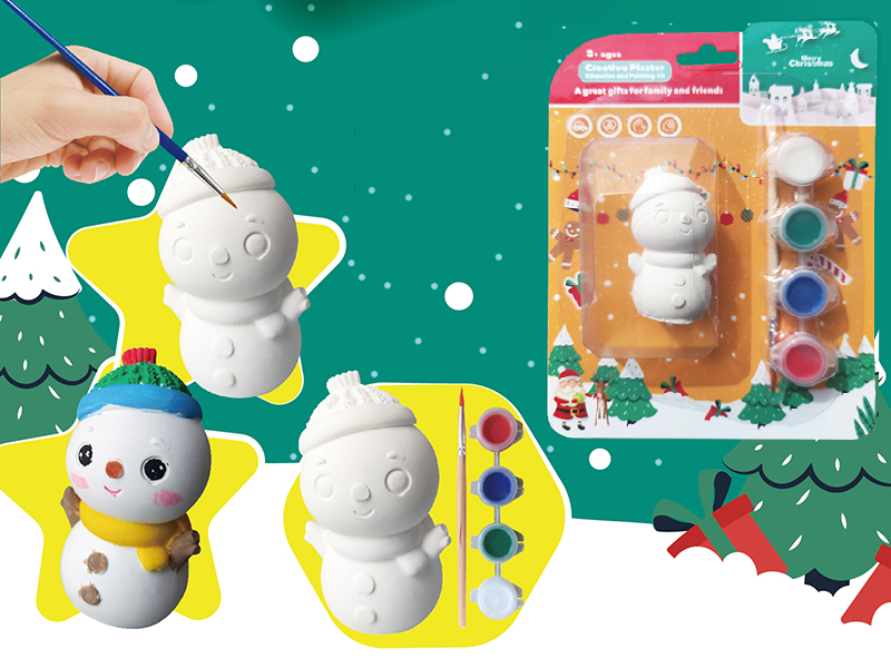 Creative Plaster DIY Painting Set - Christmas Snowman