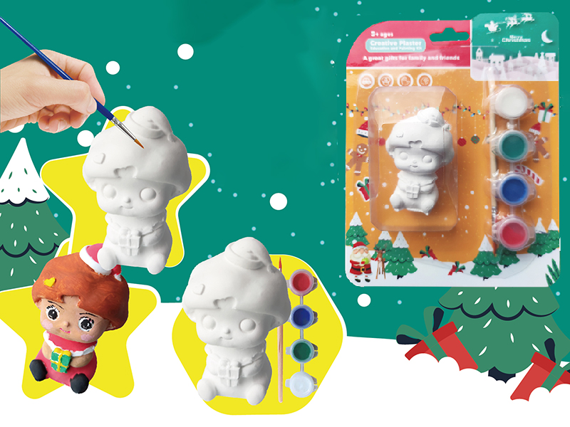 Creative Plaster DIY Painting Set - Christmas Girl