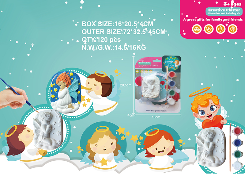 Creative Plaster DIY Painting Set - Angel