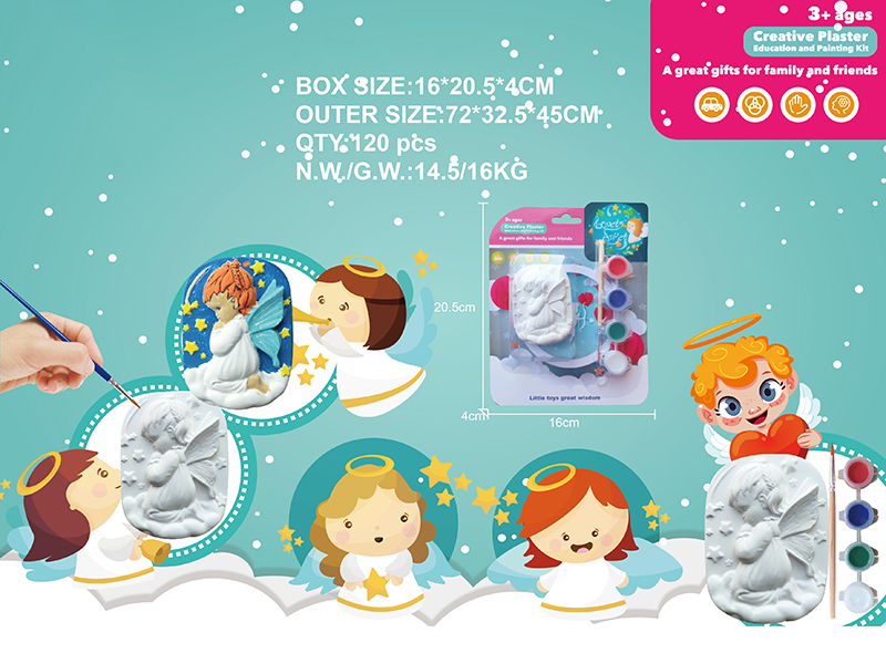 Creative Plaster DIY Painting Set - Angel