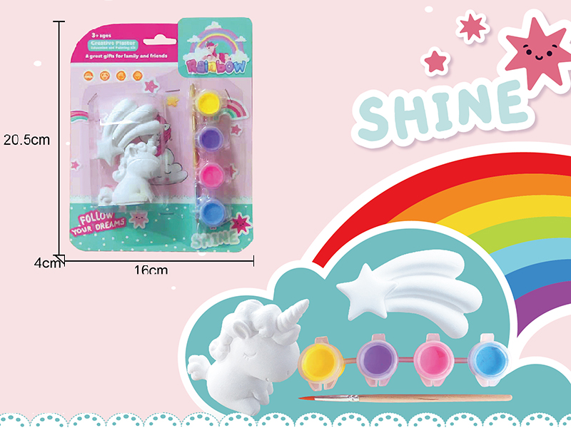 Creative Plaster DIY Painting Set - Unicorn