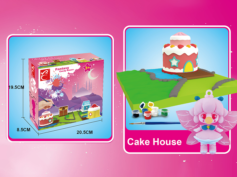 Creative Plaster DIY Painting Set - Cake House