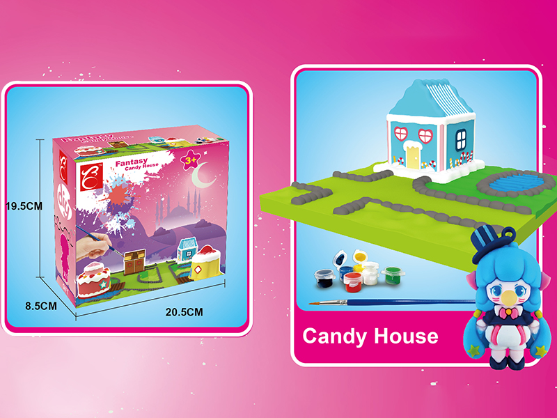 Creative Plaster DIY Painting Set - Candy House
