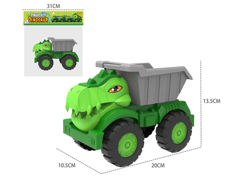 Slide Dinosaur Engineering Vehicle Dump Truck