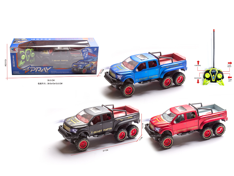 1:16 Six-Wheel Ford Pickup 4-Channel Remote Control Racing Car(Not Included Batteries)