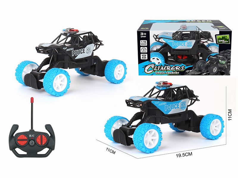 1:16 4-Channel Remote Control Climbing Cross-Country Police Car