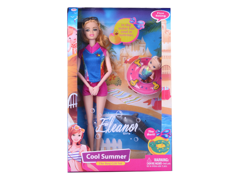 11.5-Inch Bigfoot Doll With 3-Inch Kelly Dolphin Set (Summer Theme)