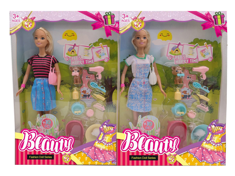 11.5-Inch Full-Length Short Skirt Doll Set