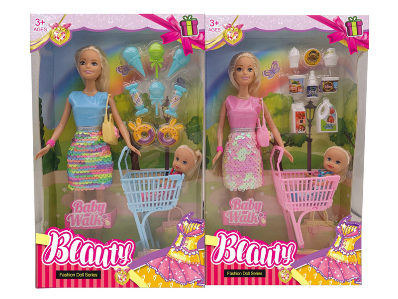 11.5-Inch Full-Length Short Skirt Doll Set