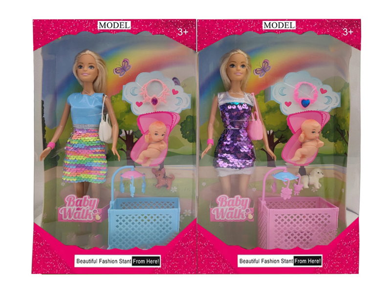 11.5-Inch Full-Length Short Skirt Doll Set