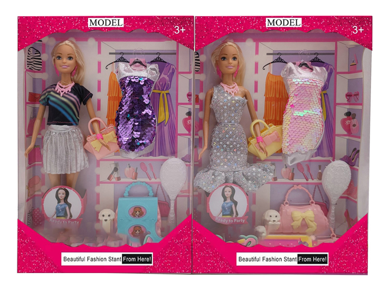 11.5-Inch Full-Length Short Skirt Doll Set