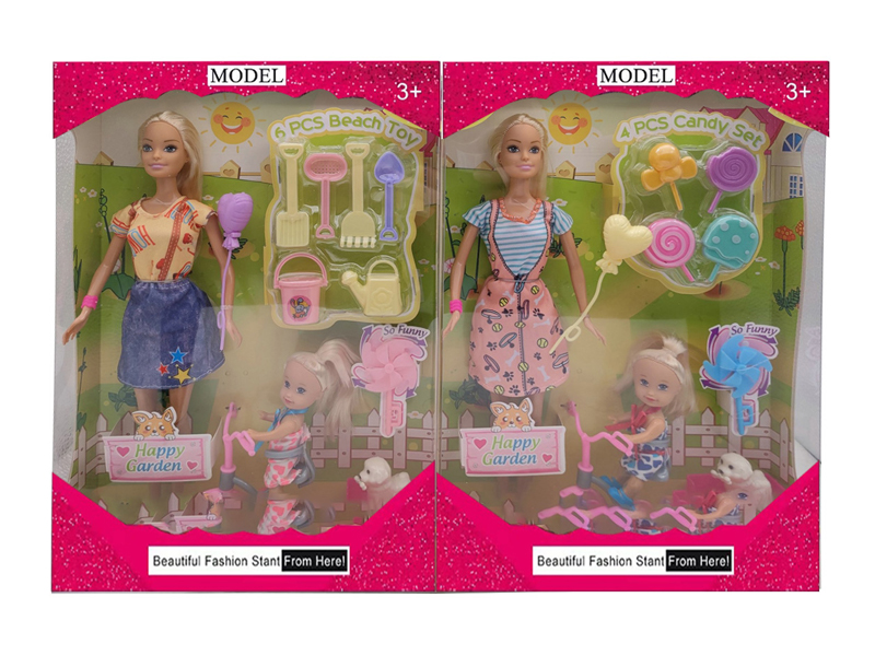 11.5-Inch Full-Length Short Skirt Doll Set