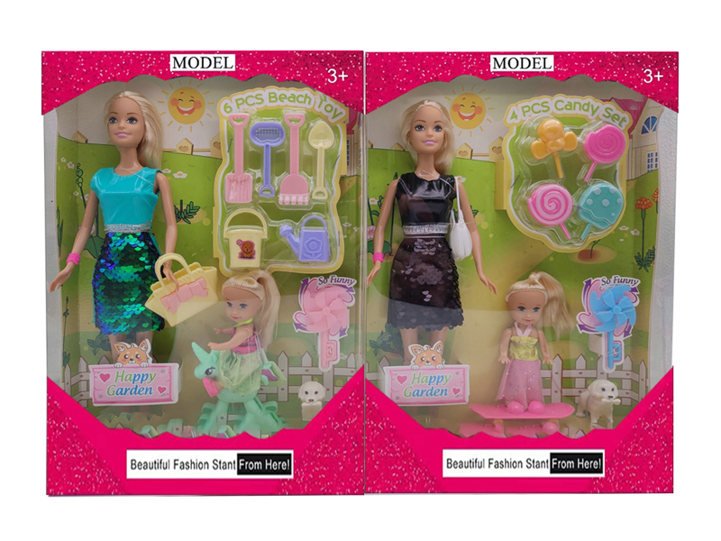 11.5-Inch Full-Length Short Skirt Doll Set