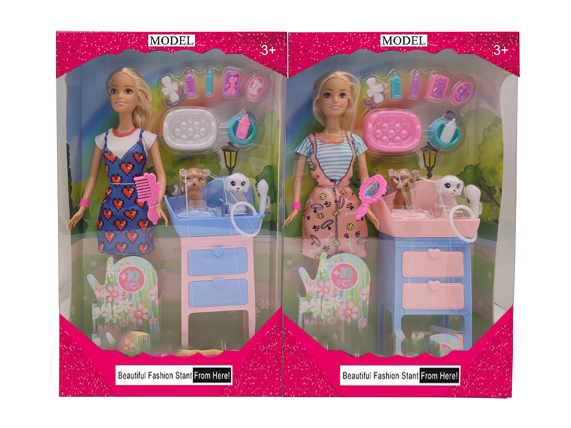 11.5-Inch Full-Length Short Skirt Doll Set