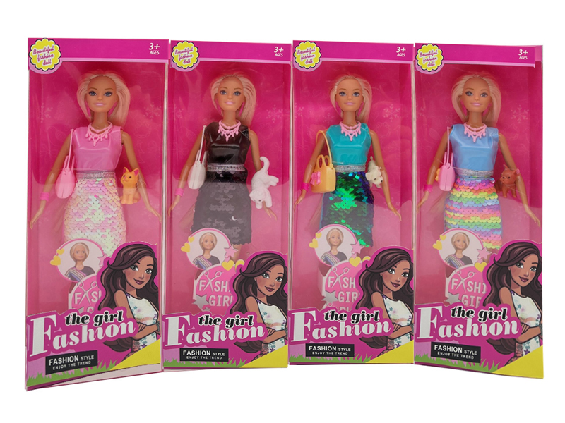 11.5-Inch Full-Length Short Skirt Doll Set