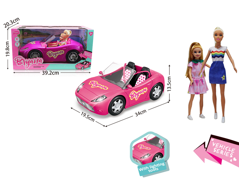 Slide Doll Sports Car With Light And Music
