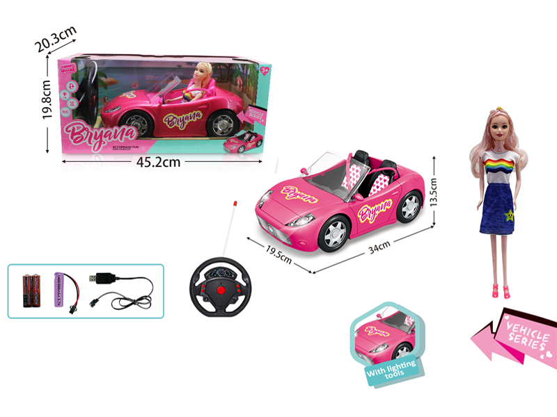 4CH R/C Doll Sports Car With Light And Music