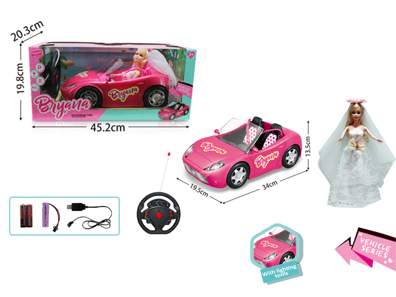 4CH R/C Doll Sports Car With Light And Music