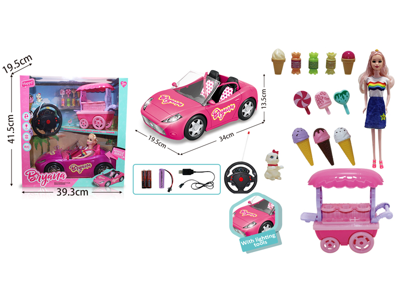 4CH R/C Doll Sports Car With Light And Music