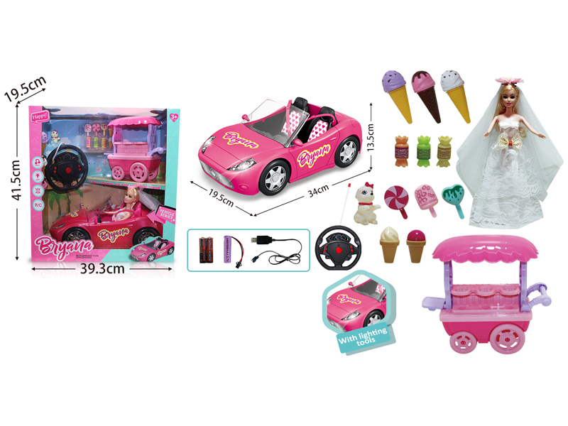 4CH R/C Doll Sports Car With Light And Music