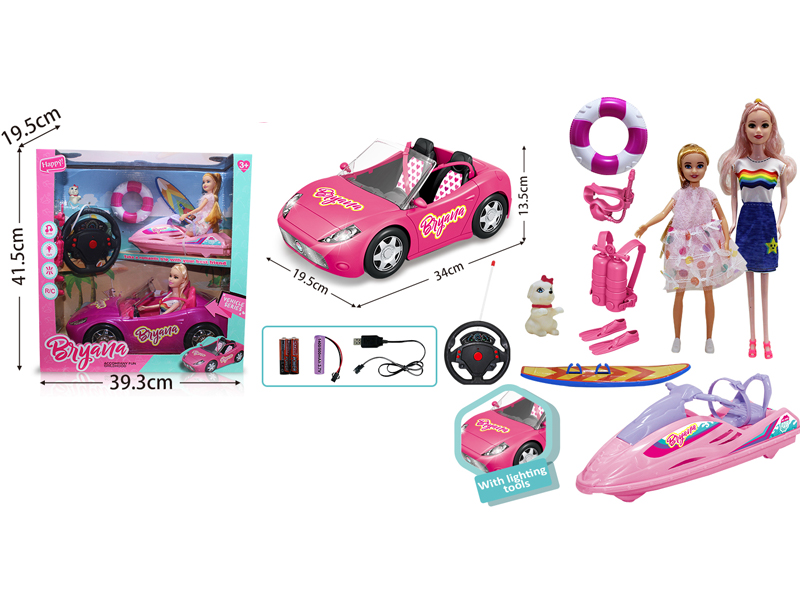 4CH R/C Doll Sports Car With Light And Music
