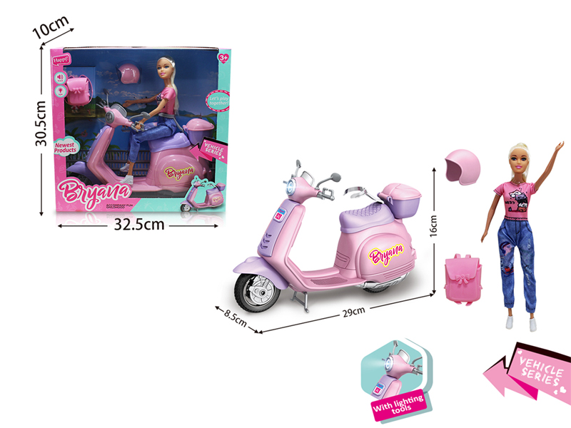 Slide Motorcycle With Light And Music