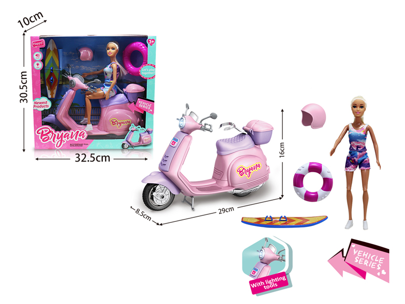 Slide Motorcycle With Light And Music